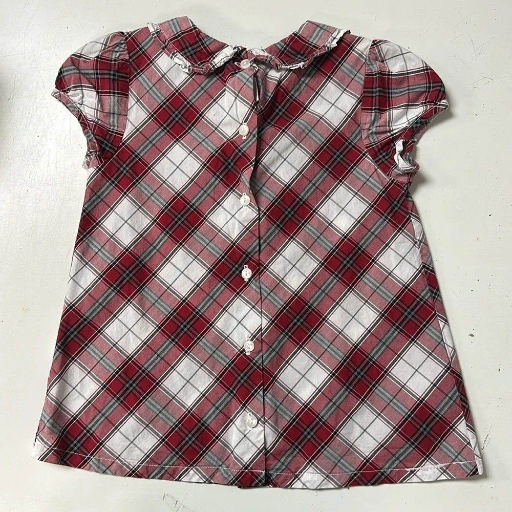 Janie and Jack Holiday Carousel Plaid Shirt 5
